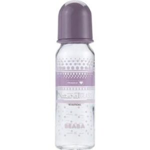 Biberon Verre 250ml - Poudre Rose - BÉABA
