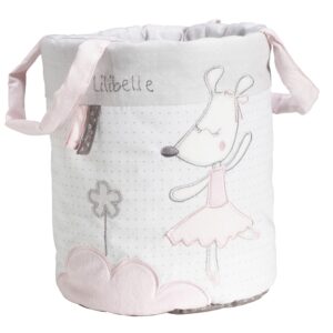 Corbeilles gigogne tissu (lot de 3) à 18, 15, 12 cm LILIBELLE - SAUTHON