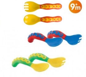 Cuillère et Fourchette Ergonomiques - NUBY
