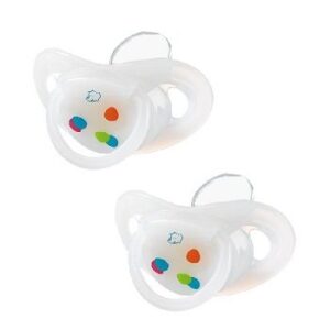 Lot 2 Sucettes 6mois - Natural Physio Blanc - BÉBÉ CONFORT