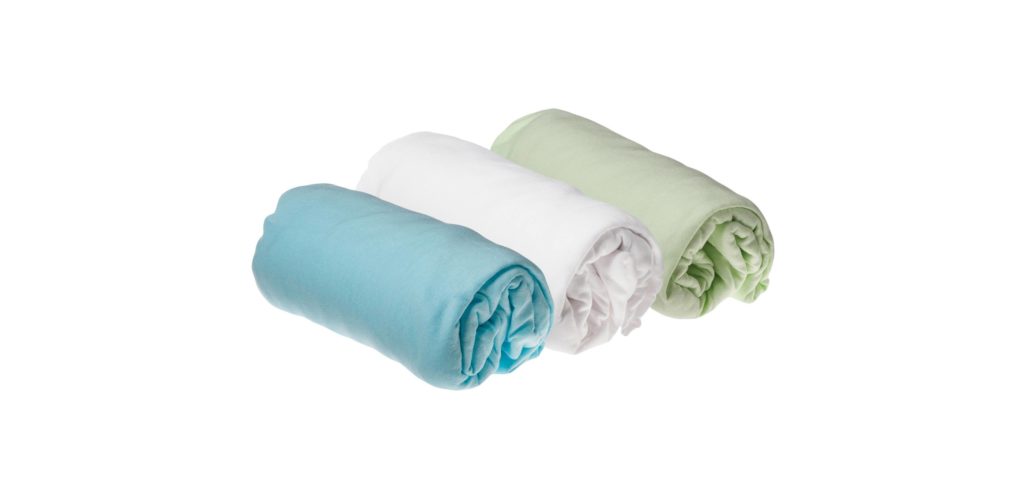 Kit pratique de linge de lit bebe : 3 draps housse 60x120