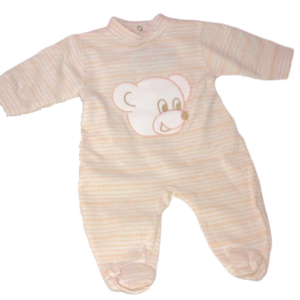 Grenouillère Coton - Ourson Beige - Mignon