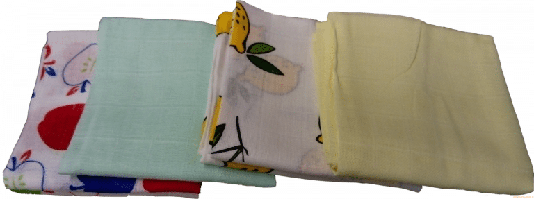 Lot 6 Langes/couches en coton tissé - Coloris Mixte - MIGNON - Image 3