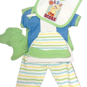 SET DE NAISSANCE 6 PIÈCES - Vert/Bleu -Mixte