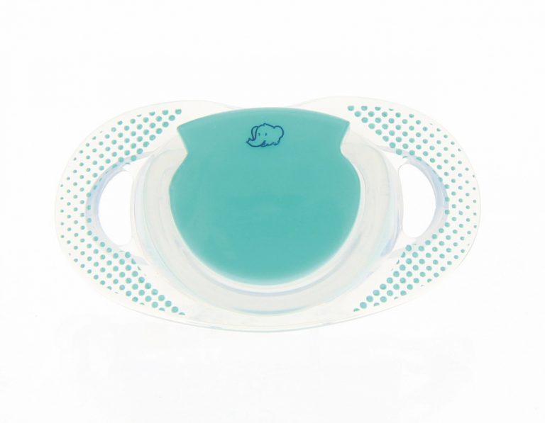 Lot 2 Sucettes Natural Physio 6-18mois - GRAPHIC DOT Turquoise - BBC