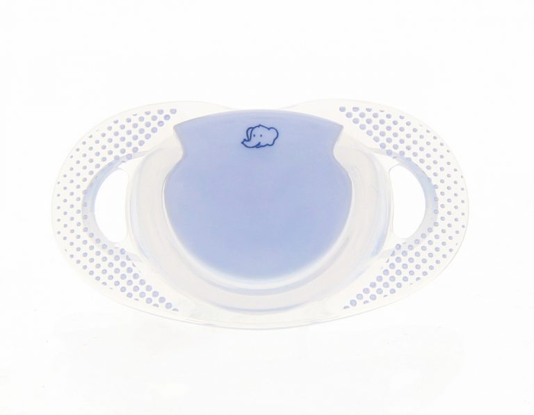 Lot 2 Sucettes Natural Physio 6-18mois - GRAPHIC DOT Bleu - BBC