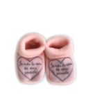 Paire de Chaussons naissance brodés "Je suis le rêve de mes parents" - GARÇON/MIXTE - Image 2