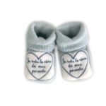 Paire de Chaussons naissance brodés "Je suis le rêve de mes parents" - GARÇON/MIXTE - Image 4