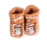 Paire de Chaussons naissance à Motifs brodés - COULEUR