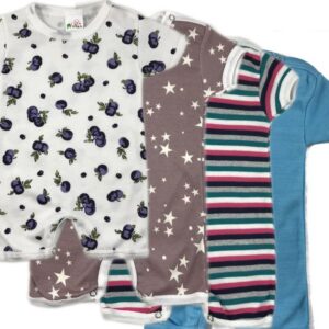 Combishort bébé en Coton - Couleurs Unies