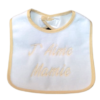 Lot de 3 bavoirs brodés "J'aime papi" - Bébé Caramel - Image 4