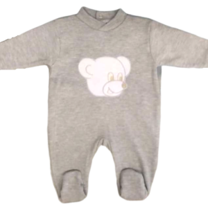 Grenouillère coton Ourson - Gris/3m - Mignon