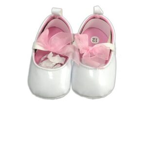 Tutu rose et blanc avec nœud rose en dentelle