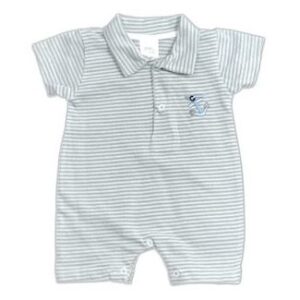 Combinaison Short Polo - Blanc rayé Ciel