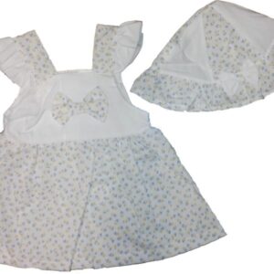 Robe et Chapeau assortis - Blanc Fleurie - FDMP