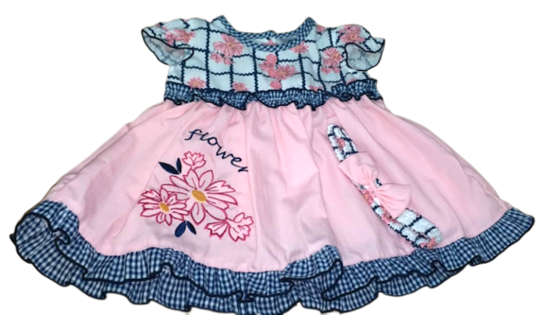 Robe et Bandeau assortis - FLOWER Rose