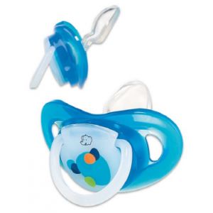 Lot 2 Sucettes 12mois+ DENTAL SAFE - Bleu - BÉBÉ CONFORT