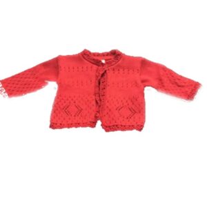 Pull pour Bébé Rouge - 1 MOIS