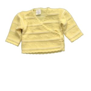 Pull pour Bébé  modèle Brassière ECRU - 0 MOIS
