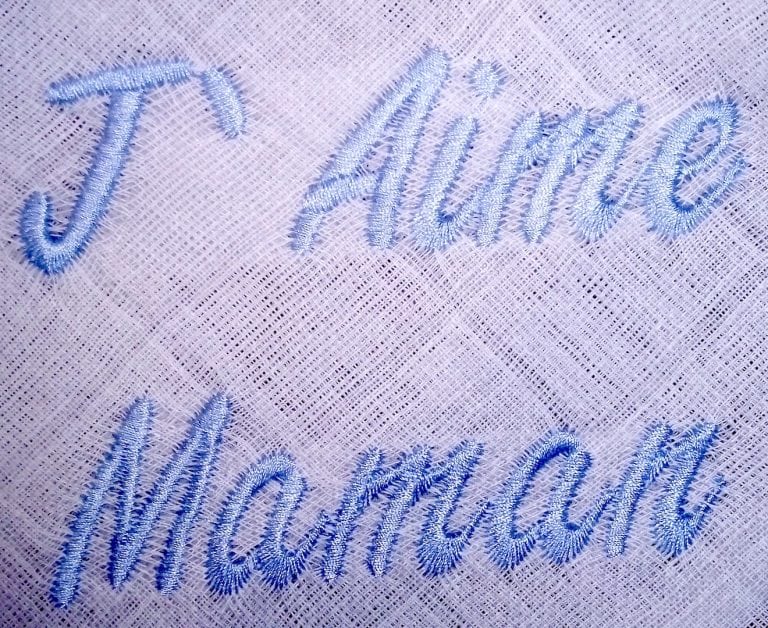 Lange Blanc Brodé "J'aime Maman" - MIGNON - Image 3