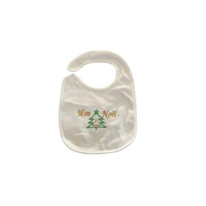 BAVOIR FRUIT DE MA PASSION - SPECIALE " MON PREMIER NOEL " - motif sapin JAUNE/VERT