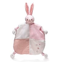 DOUDOU MOUCHOIR LAPIN ROSE - DODIE