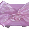 bandeau bébé fille rose noeud paillettes