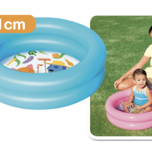 PISCINETTE RONDE 2 BOUDINS - ROSE - BEST WAY