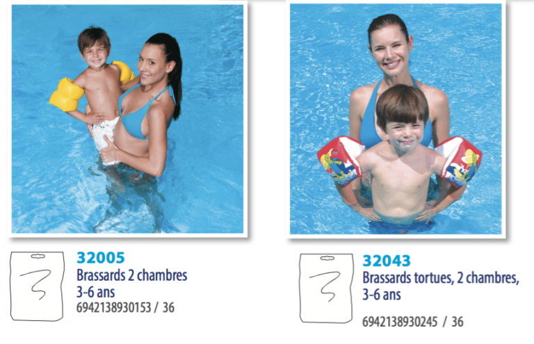 Paire de Brassards - Tortue Jaune - BESTWAY - Image 3