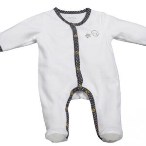 PYJAMAS VELOURS BLANC - BABYFAN - BABY WEAR - SAUTHON