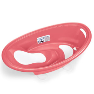 Baignoire avec transat de bain intégré GOCCIA - Rose - BRÉVI