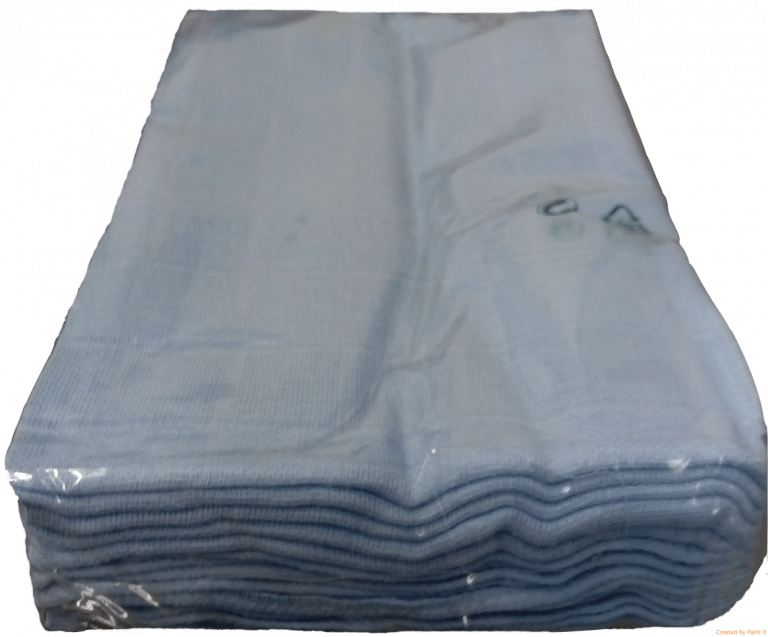 Les Langes/couches en coton tissé - Uni Bleu - MIGNON - Image 3