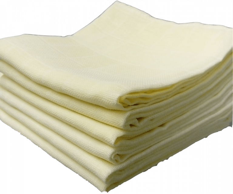 Les Langes/couches en coton tissé - Uni Jaune - MIGNON - Image 2