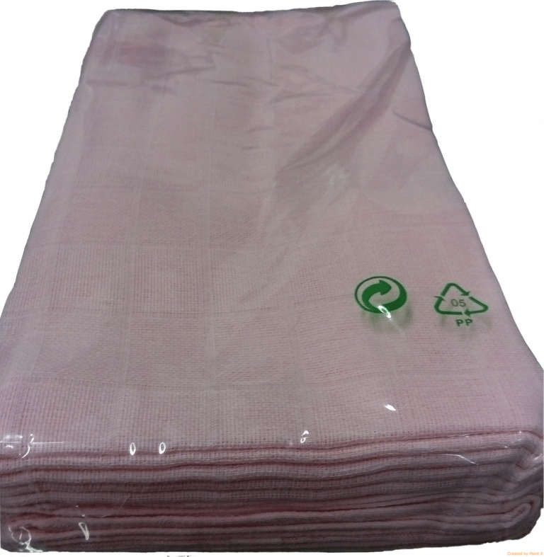Les Langes/couches en coton tissé - Uni Rose - MIGNON - Image 3