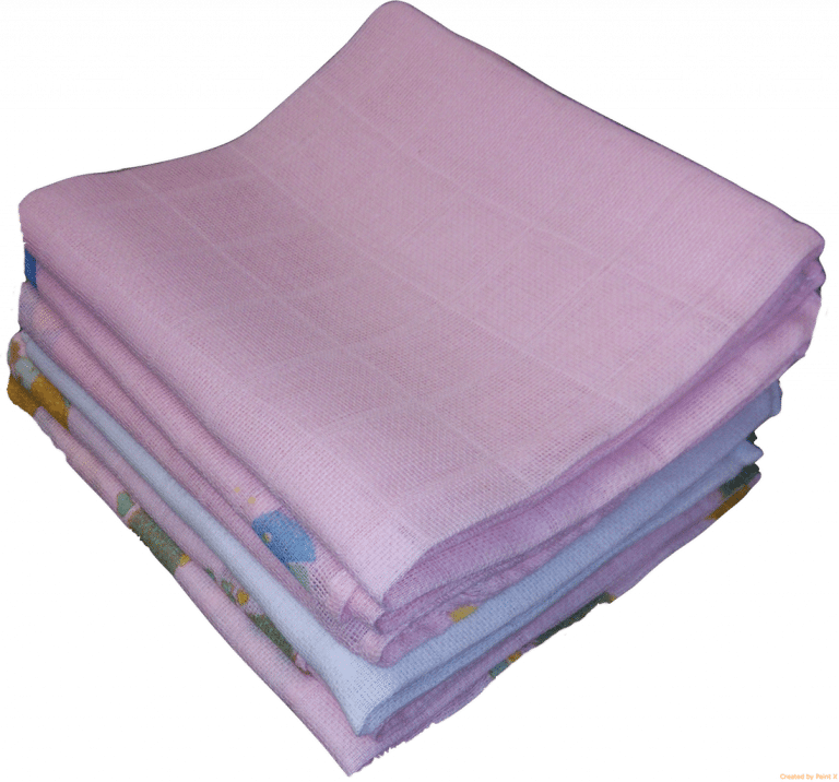 Lot 6 Langes/couches en coton tissé - Coloris Fille - MIGNON - Image 5
