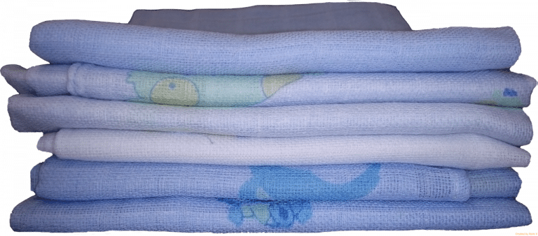 Lot 6 Langes/couches en coton tissé - Coloris Garçon - MIGNON - Image 5