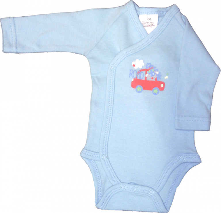 Lot 2 Bodies Brassière Manches Longues "ROAD" - Bleu/Jaune - Image 4