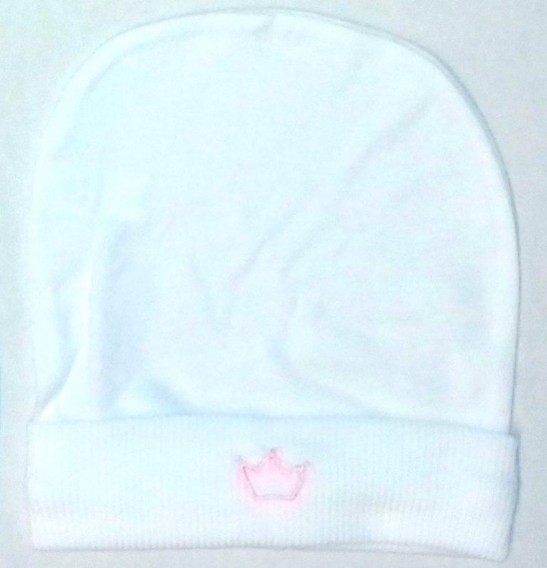 Bonnet Naissance Blanc - Couronne Couleur - FRUIT DE MA PASSION - Image 2