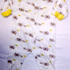 Grenouillère bébé coton blanche à motifs - Éléphant - GERBER