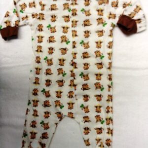 Grenouillère bébé coton blanche à motifs - Monkey - 3-6MOIS - GERBER