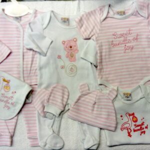 Set Naissance 8 Pièces - Cigogne Rose - 3/6MOIS - JUST TOO CUTE