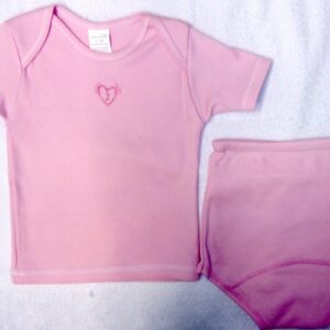 Ensemble t-shirt et culotte bébé 12/18 mois - Rose - FRUIT DE MA PASSION