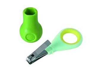Coupe-ongles bébé avec base de protection Ciel et Vert - BÉBÉ CONFORT