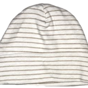 Bonnet Bébé Blanc Rayé Taupe - GERBER