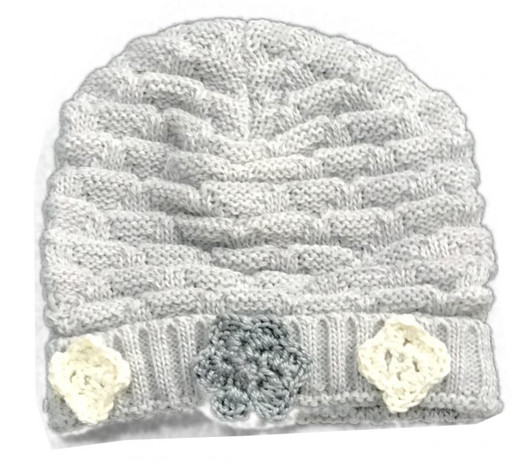 Bonnet Bébé Crochet - Gris
