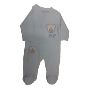 Grenouillère bébé coton - BEAR Blu - NURSERY TIME