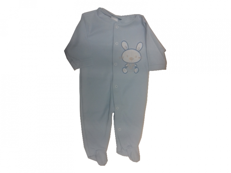 Grenouillère bébé coton LAPIN - 6 mois