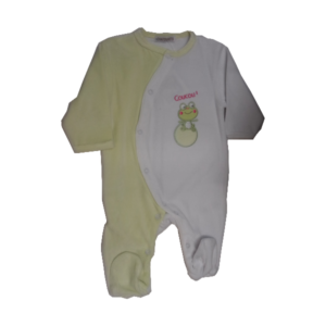 Grenouillère Dors-Bien Velours - Vert/3m - Les CHÂTOUNETS