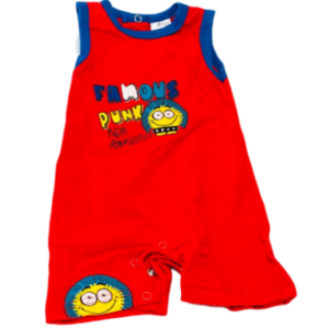 Barboteuse Sans Manche - Rouge - Baby Collection