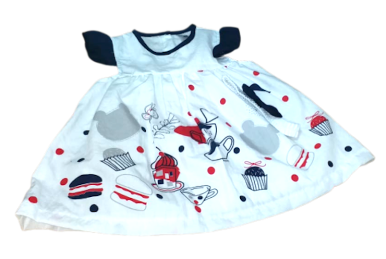 Robe et Bandeau assortis - TEA TIME Marine